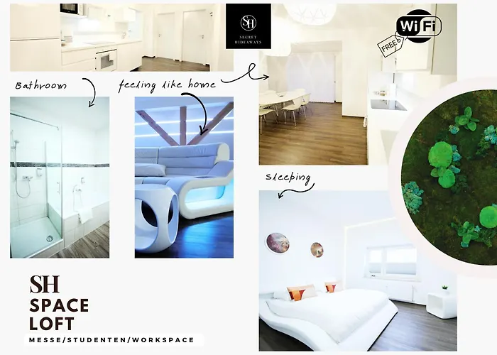 Lejlighed Space Loft Wohndesign Mit 2 Schlafzimmern L 450M Bis Uni *