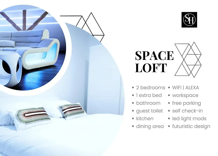 Space Loft Wohndesign Mit 2 Schlafzimmern L 450M Bis Uni Lejlighed